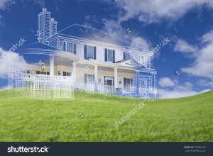 stock-photo-beautiful-custom-house-drawing-and-ghosted-house-above-grass-field-299285435
